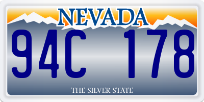 NV license plate 94C178