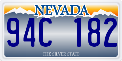 NV license plate 94C182