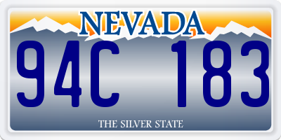 NV license plate 94C183