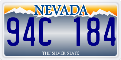 NV license plate 94C184