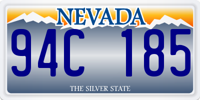 NV license plate 94C185