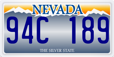 NV license plate 94C189