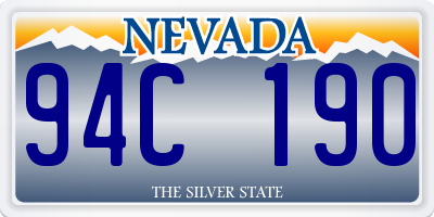 NV license plate 94C190