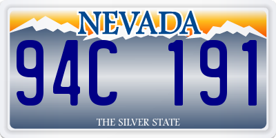 NV license plate 94C191