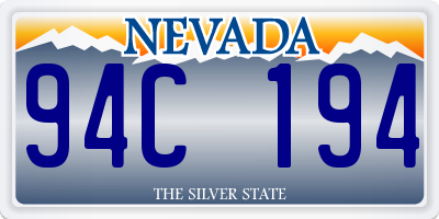 NV license plate 94C194