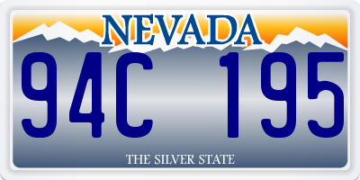 NV license plate 94C195