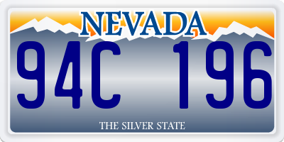 NV license plate 94C196