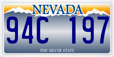 NV license plate 94C197