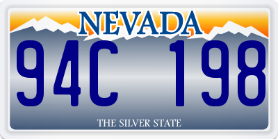 NV license plate 94C198