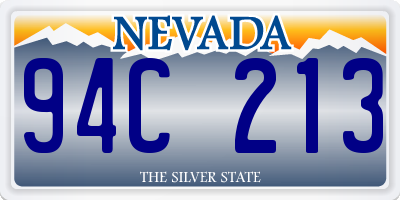 NV license plate 94C213