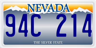 NV license plate 94C214