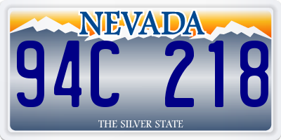 NV license plate 94C218