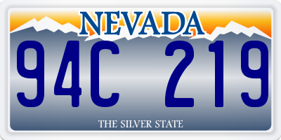 NV license plate 94C219