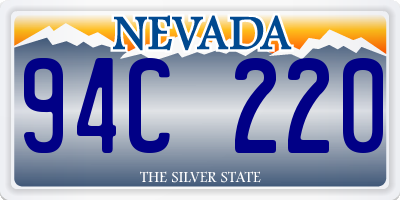 NV license plate 94C220