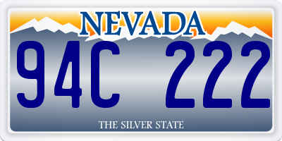 NV license plate 94C222