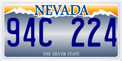 NV license plate 94C224