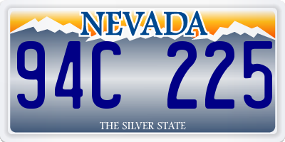 NV license plate 94C225