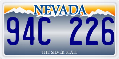 NV license plate 94C226