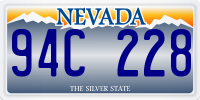 NV license plate 94C228