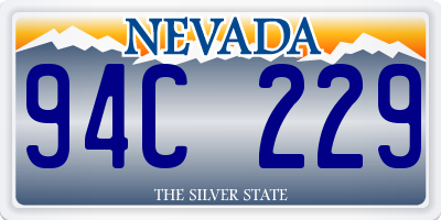 NV license plate 94C229