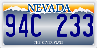 NV license plate 94C233