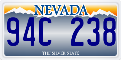 NV license plate 94C238