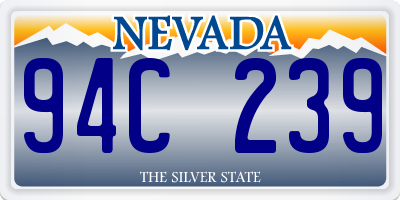 NV license plate 94C239