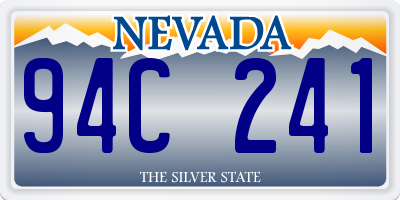 NV license plate 94C241