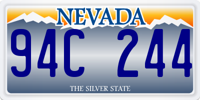 NV license plate 94C244