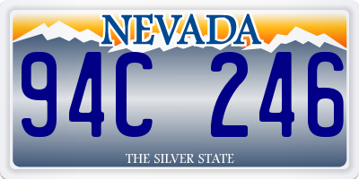 NV license plate 94C246