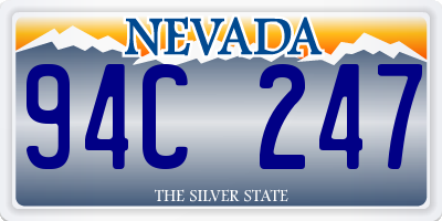 NV license plate 94C247