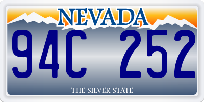 NV license plate 94C252