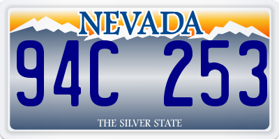 NV license plate 94C253