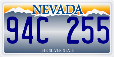 NV license plate 94C255