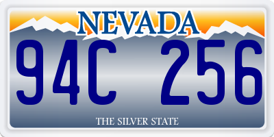 NV license plate 94C256