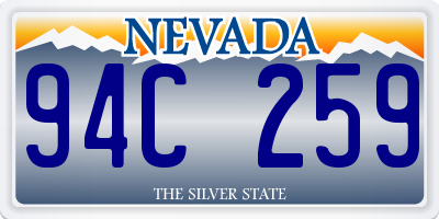 NV license plate 94C259