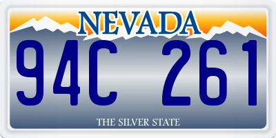 NV license plate 94C261