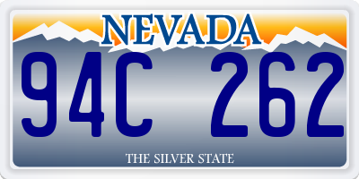 NV license plate 94C262