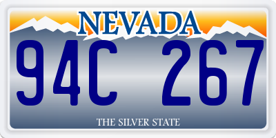 NV license plate 94C267