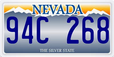 NV license plate 94C268