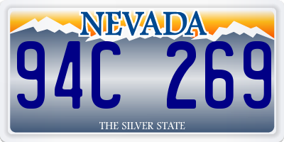 NV license plate 94C269