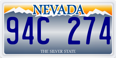 NV license plate 94C274