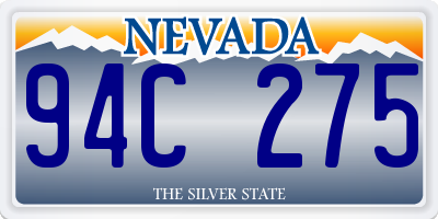 NV license plate 94C275