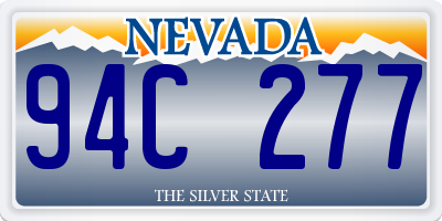 NV license plate 94C277