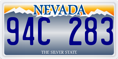 NV license plate 94C283