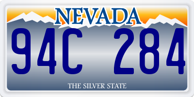 NV license plate 94C284