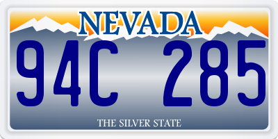 NV license plate 94C285