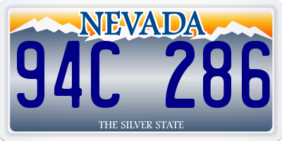 NV license plate 94C286