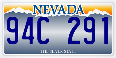 NV license plate 94C291