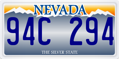 NV license plate 94C294